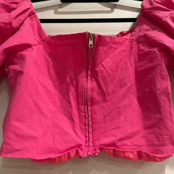Fashion Nova Wait Up For Me Crop Top - Hot Pink - Picture 7 of 8